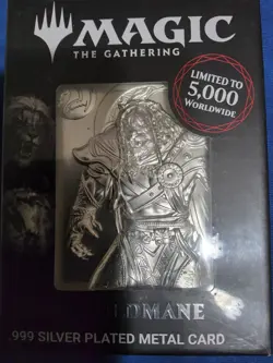 Ajani Goldmane Fanattik silver plated card - Image 1