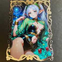 Goddess Story Gold METAL Card - Serial Number #013/200! - Anime Bikini Girl Elf - Image 1