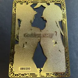 Goddess Story Gold METAL Card - Serial Number #085/200! - Anime Bikini Bunny - Image 5