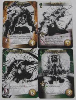 Marvel Legendary: Black & White Alternate Art Venom Set of 4 Cards LPC9 10 11 12 - Image 1