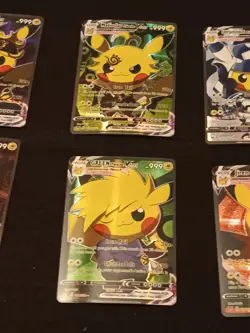 6 Pikachu Pokemon Card Holo GX VSTAR VMAX GX EX Cosplay Art - Image 3