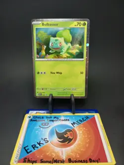 Bulbasaur 046 English 151 Cosmos Holo Black Star Promo Pokemon Card - Image 1