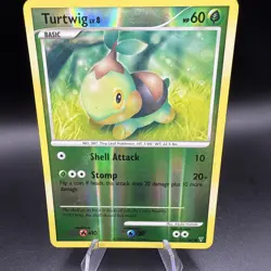 Pokemon TCG 2009 Supreme Victors Trading Card -- Turtwig 131/147 reverse holo - Image 1