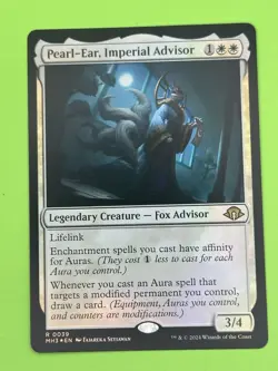 MTG Pearl-Ear, Imperial Advisor NM foil Modern Horizons 3 rare - Image 2