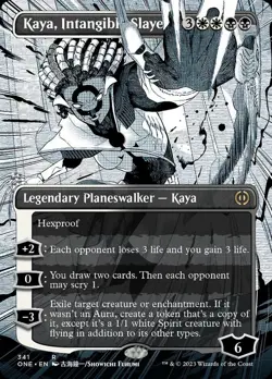 MTG | Kaya, Intangible Slayer (Borderless Manga) [Phyrexia: All Will Be One] Nea - Image 1