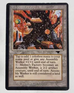 Mishra’s Factory (Fall) Antiquities MP Moderate Play MTG Magic The Gathering - Image 1