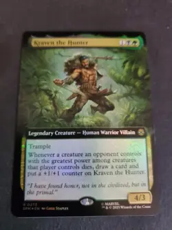 1 x Kraven the Hunter - Foil - Extended Art - Marvel's Spider-Man - NM-Mint - MT - Image 1