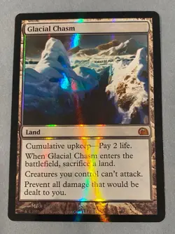 Glacial Chasm- Foil- From the Vault: Realms- NM- MTG - Image 1