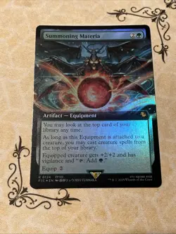 Summoning Materia Commander: Final Fantasy Extended Art Foil Rare - Image 1