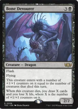Bone Devourer Commander: Tarkir: Dragonstorm Non-Foil Near Mint or Better - Image 1