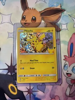 Pokemon Pikachu 25/25 HOLO 25th Anniversary Mcdonalds Promo 2021 - Image 1