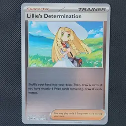 Lillie's Determination 119/132 Reverse Holo Pokemon Mega Evolution MEG EN NM - Image 1