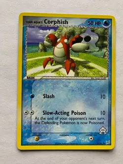 Team Aqua's Corphish 51/95 Pokemon Team Magma Vs. Aqua Non Holo NM 2004 box-3 - Image 1