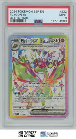 2024 Pokemon Scarlet & Violet Series - Surging Sparks Flygon ex PSA 9 #222 Ultra - Image 1