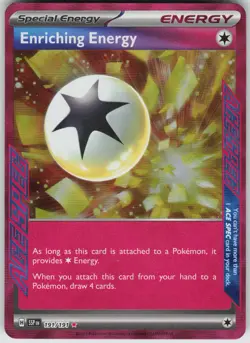 Pokemon Enriching Energy 191/191 SV08: Surging Sparks ACE SPEC Rare NM - Image 1