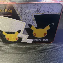 Pokemon 25th Anniversary Celebrations Treasure Chest Lunchbox Tin Factory SEALED - Image 4
