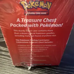 Pokemon 25th Anniversary Celebrations Treasure Chest Lunchbox Tin Factory SEALED - Image 5