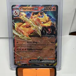 Charizard EX 6 /165 Pokemon 151 Scarlet & Violet English Holographic Holo Art - Image 1