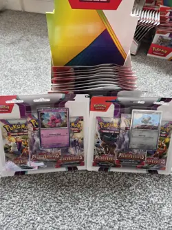 Pokemon Paldea Evolved Triple Blister 3 Pack New & Sealed x 12. Fast Shipping - Image 2