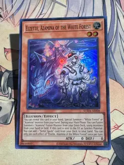 YuGiOh Asian English SUDA-AE008 Elzette, Azamina of the White Forest Super rare - Image 1