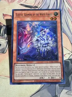 YuGiOh Asian English SUDA-AE008 Elzette, Azamina of the White Forest Super rare - Image 3