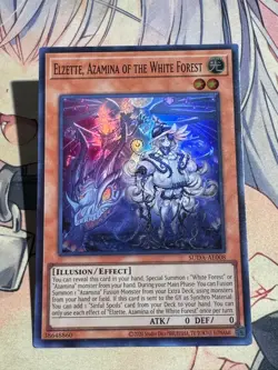 YuGiOh Asian English SUDA-AE008 Elzette, Azamina of the White Forest Super rare - Image 4