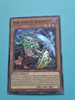 Yugioh - Dark Spirit Of Baishment Super Rare 1st Edition LED5-EN002 LP - Image 1