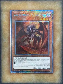 Yugioh Scarm, Malebranche of the Burning Abyss RA04-EN233 Platinum Secret 1st NM - Image 1