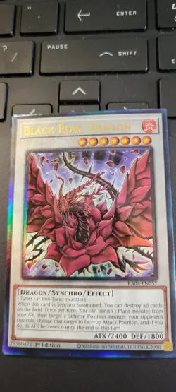 Yugioh Stampede - Black Rose Dragon - Prismatic Ultimate Rare - RA04-EN057 - Image 1