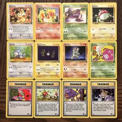 12 Card Lot Vintage Pokemon Team Rocket Set NM - Image 1