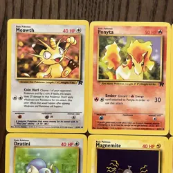 12 Card Lot Vintage Pokemon Team Rocket Set NM - Image 3