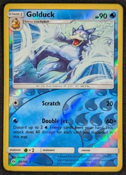 Golduck 2017 Sun & Moon Reverse Holo Rare Pokemon Card 29/149 (NM) - Image 1