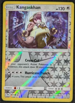 Kangaskhan 2017 Sun & Moon Reverse Holo Rare Pokemon Card 99/149 (NM) - Image 1