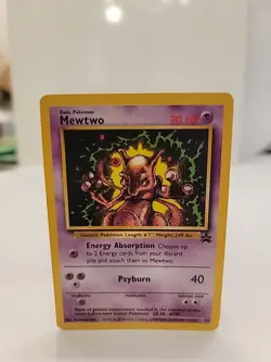 Pokemon Mewtwo 1995 Black Star Promo card 14 LV. 60 #150 - Image 1