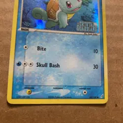 Pokemon Squirtle EX Crystal Guardians Reverse Stamped Holo Card 63/100 - Image 3
