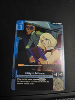 Sayla Mass GD01-087 Gundam TCG Newtype Rising R Foil Card NM - Image 1