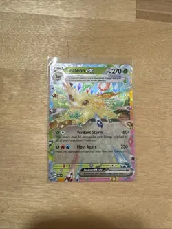 Pokemon TCG Leafeon EX Double Rare Holo Card 006/131 Prismatic Evolutions - Image 1