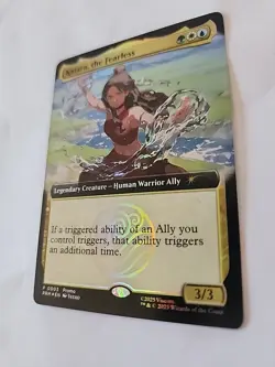 2025 SDCC Katara, the Fearless Avatar MTG Magic The Gathering Promo Card - Image 1