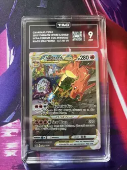 Charizard VSTAR SWSH262 Sword & Shield Promo Holo Card Near Mint Condition-TAG 9 - Image 1
