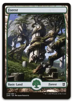 Forest (279) - Full Art #279 (NM) Zendikar Rising ZNR Magic MTG - Image 1