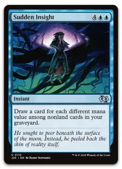Sudden Insight #110 (NM) Foundations Jumpstart J25 Magic MTG - Image 1