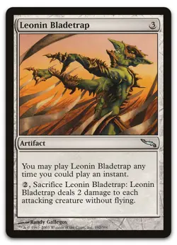 Leonin Bladetrap #192 (NM) Mirrodin MRD Magic MTG - Image 1