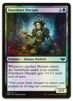 Dawnhart Disciple #196 (Foil) (NM) Crimson Vow VOW Magic MTG - Image 1