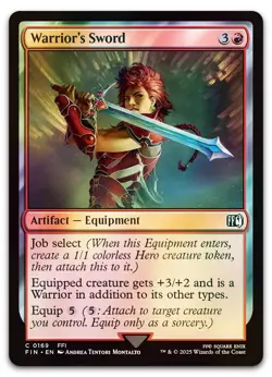 Warrior's Sword #169 (Foil) (NM) Final Fantasy FIN Magic MTG - Image 1