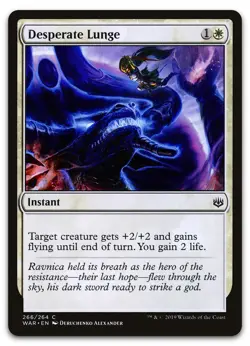 Desperate Lunge #266 (NM) War of the Spark WAR Magic MTG - Image 1