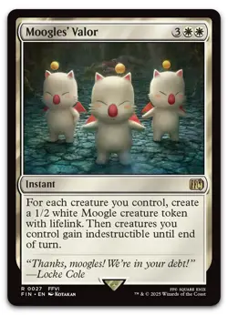Moogles' Valor #27 (NM) Final Fantasy FIN Magic MTG - Image 1