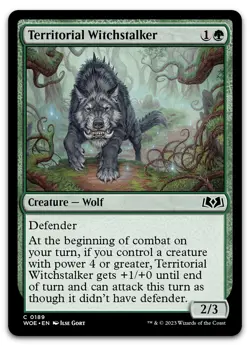 Territorial Witchstalker #189 (NM) Wilds of Eldraine WOE Magic MTG - Image 1