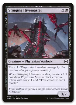 Stinging Hivemaster #110 (NM) Phyrexia All Will Be One ONE Magic MTG - Image 1
