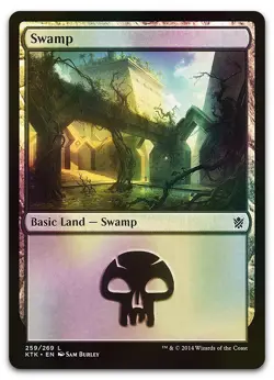 Swamp (259) #259 (Foil) (NM) Khans of Tarkir KTK Magic MTG - Image 1