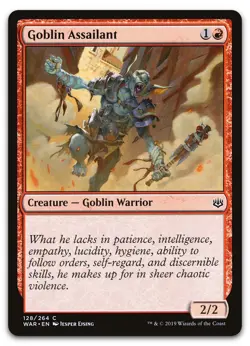 Goblin Assailant #128 (NM) War of the Spark WAR Magic MTG - Image 1